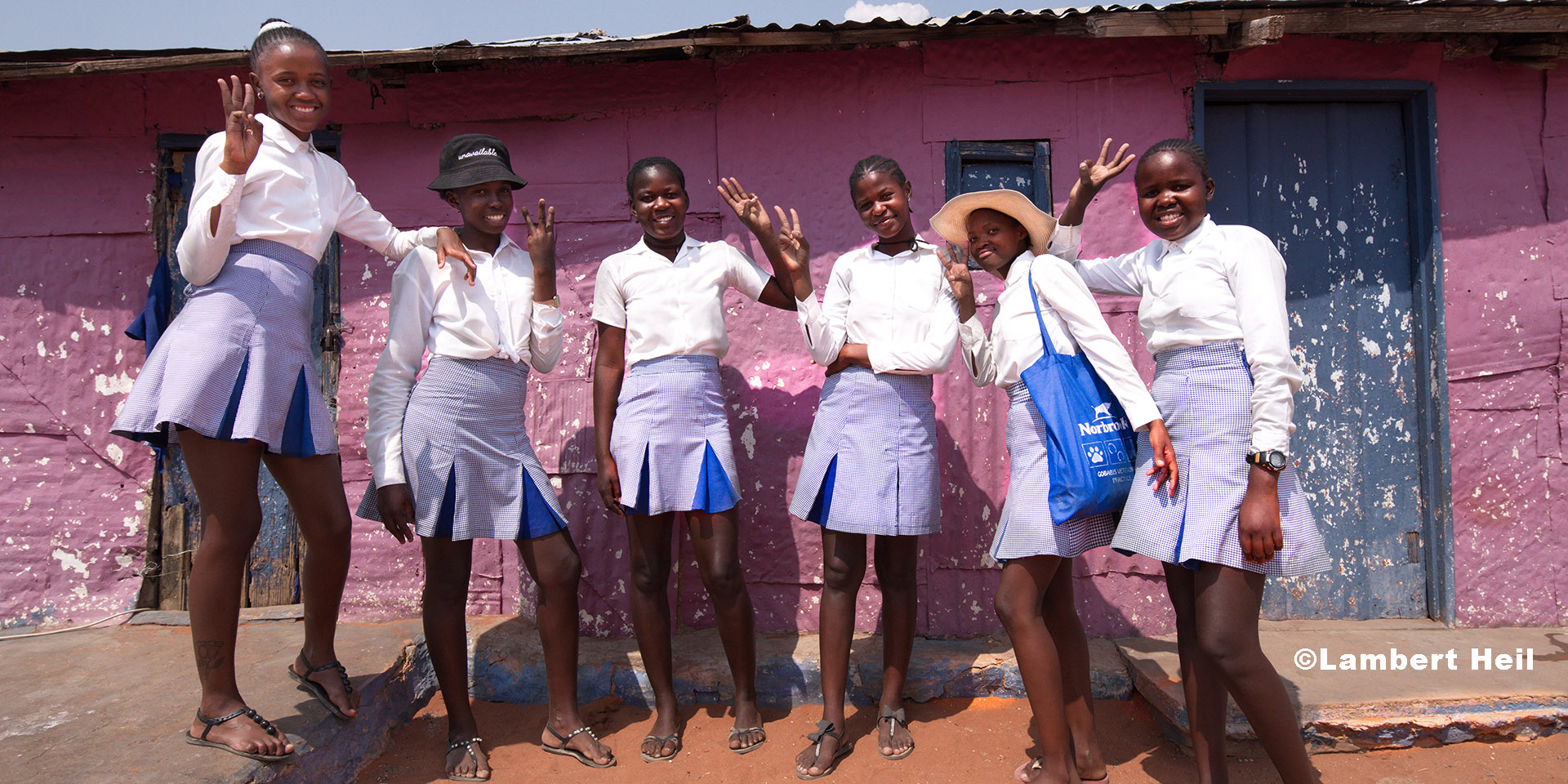 School girls in Namibia